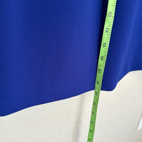 Calvin Klein Blue Dress with bow neck - Picture 3 of 4